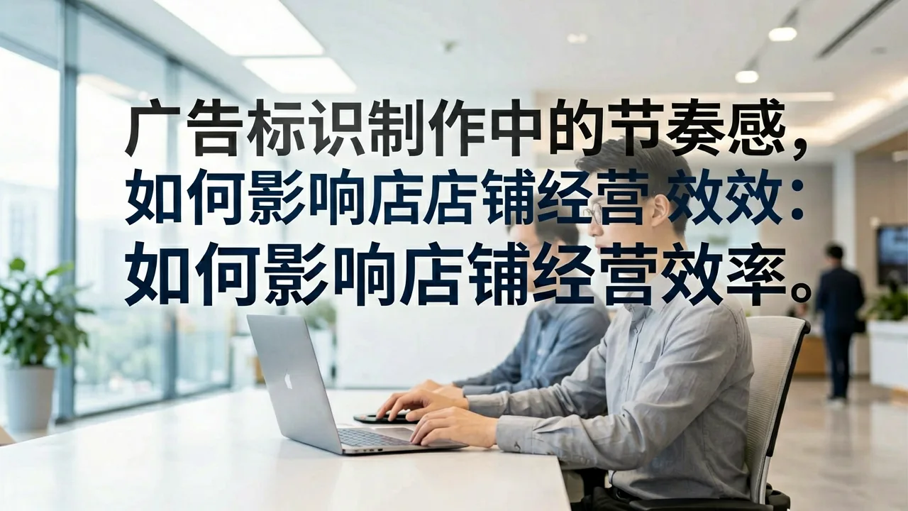 广告标识制作中的节奏感,如何影响店铺经营效率