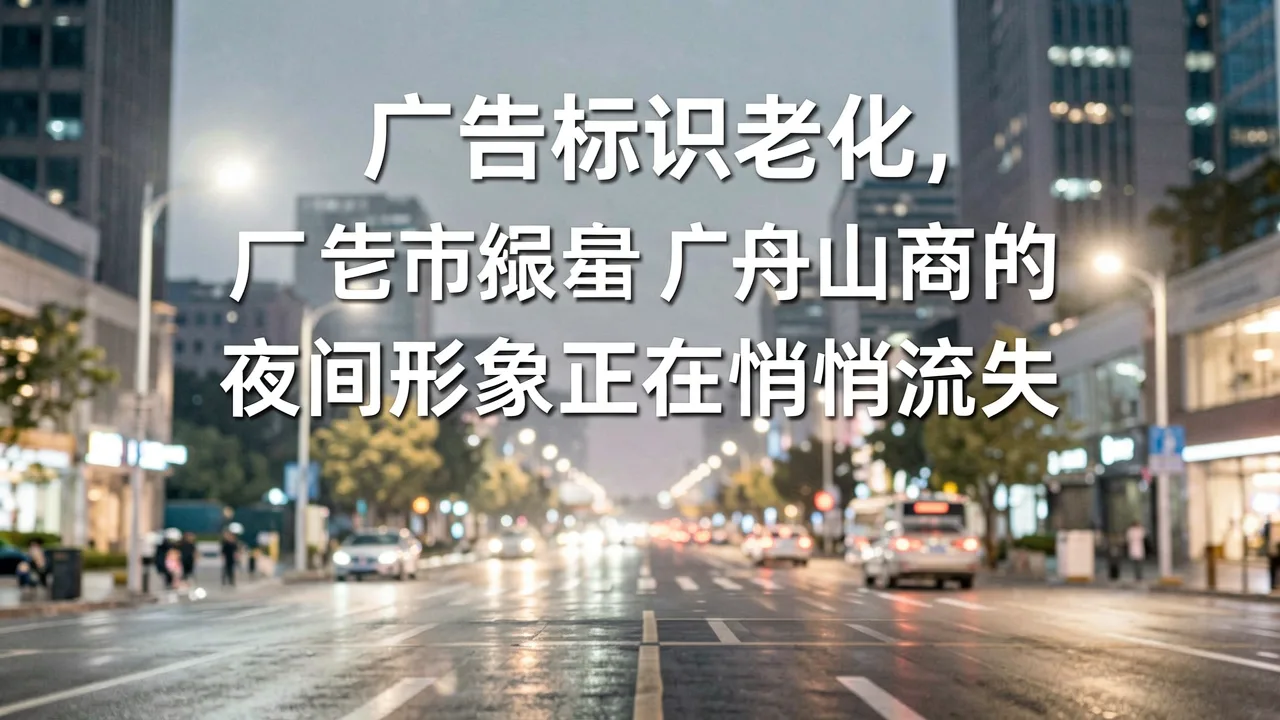 广告标识老化，舟山商户的夜间形象正在悄悄流失